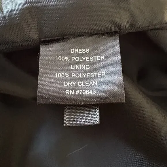 Jessica Howard Evenings‎ Champagne Black Sleeveless Dress Womens Size 16 - Picture 5 of 5